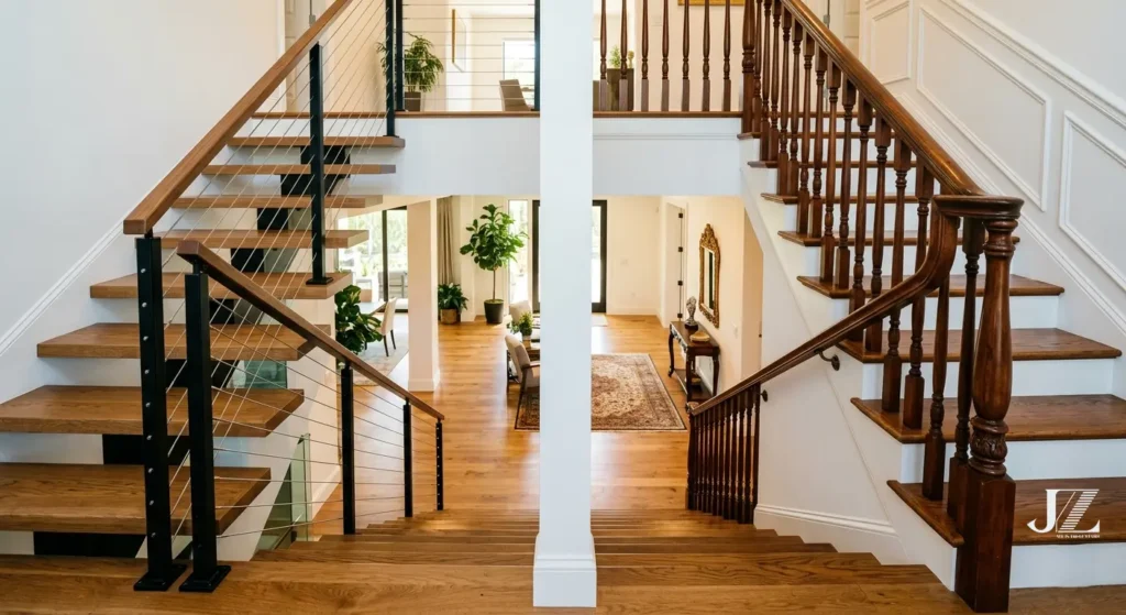 Cable Railing vs Wood Railing Which Is Better for Your Stairs